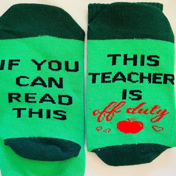 Brand New 2-PC Teacher’s Gift; Mug & Custom-Made Socks - Picture 2 of 8